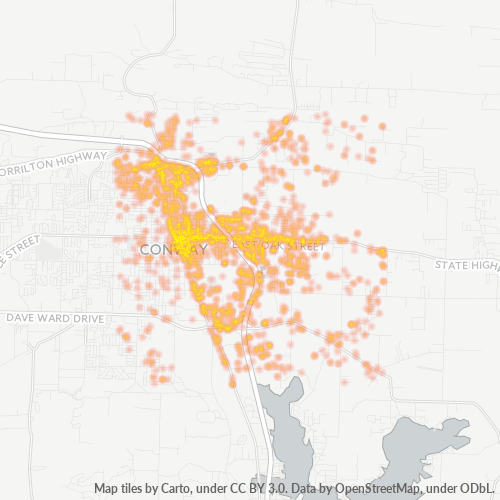 Business Concentration in Zip Code 72032.