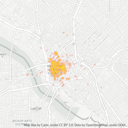 75202 Business Heat Map