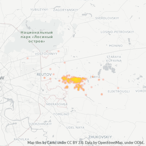 Карта осадков в томилино