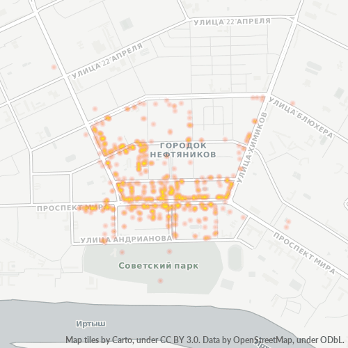 Карта советского парка омск