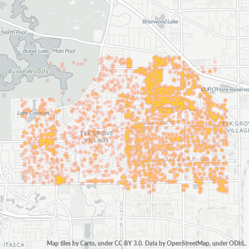 60007 Business Heat Map 60007 Business Heat Map