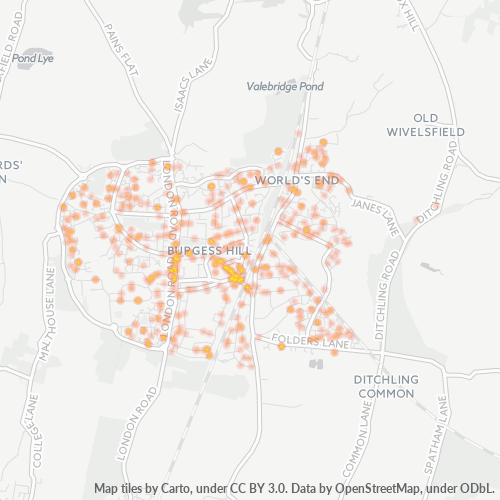 RH15 Business Heat Map RH15 Business Heat Map