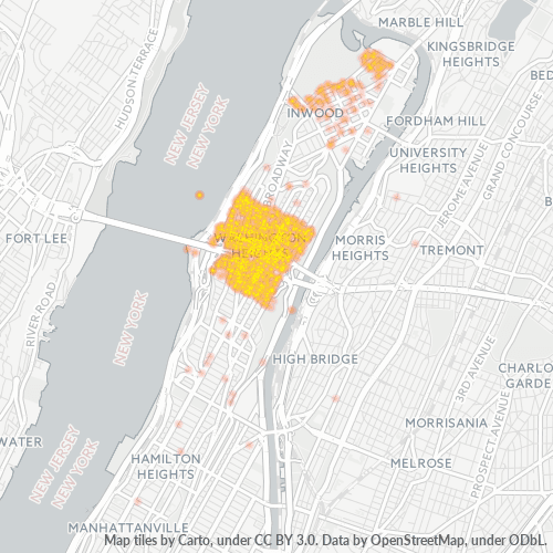 10033 Business Heat Map 10033 Business Heat Map