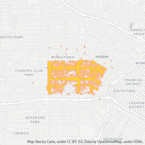 90006 Business Heat Map 90006 Business Heat Map