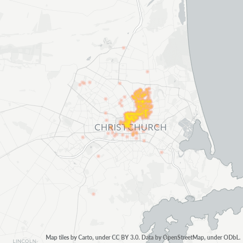 Postal Code 8013 Christchurch, Canterbury Cybo