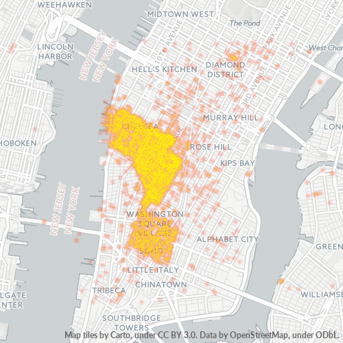 خريطة الرمز البريدي 10011 وإحصائياته السكانية وغير ذلك الكثير لـ نيويورك