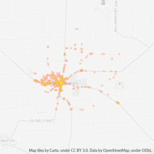 Zip Code 43338 Mount Gilead, OH Cybo