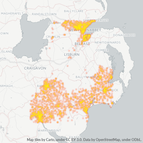 Postal Code BT3 Belfast, Northern Ireland Cybo