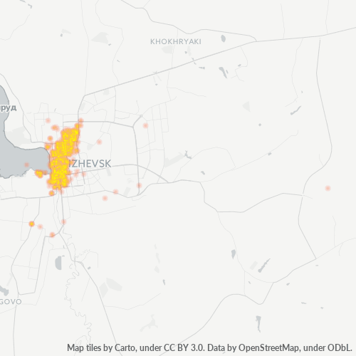 Pdf map Izhevsk Russia