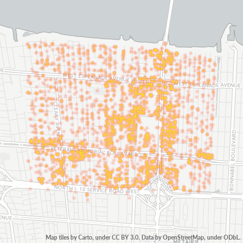 Posta Kodu 70002 Metairie, LA Cybo