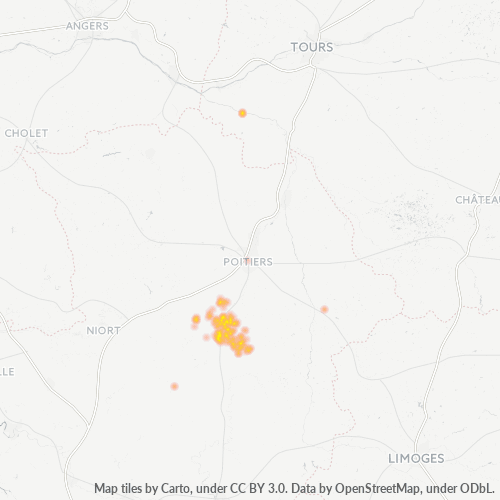 86700 Mappa di calore dell'azienda 86700 Mappa di calore dell'azienda