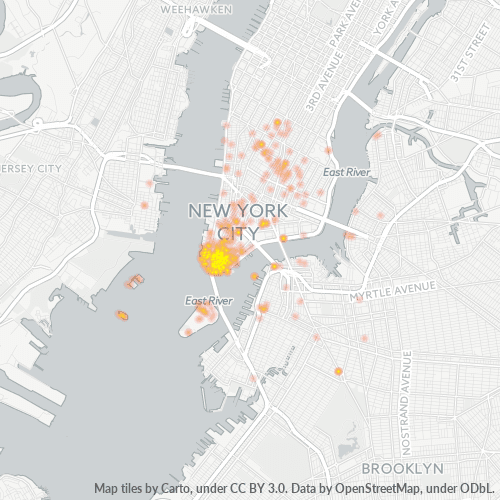 خريطة الرمز البريدي 10004 وإحصائياته السكانية وغير ذلك الكثير لـ Midtown Manhattan