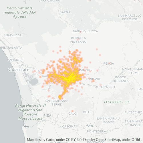 55100 Mappa di calore dell'azienda 55100 Mappa di calore dell'azienda