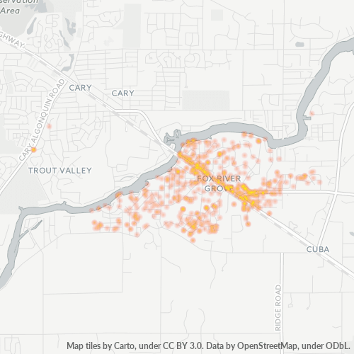 60021 Business Heat Map 60021 Business Heat Map