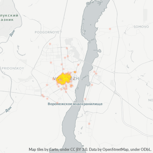 Воронеж сомово карта