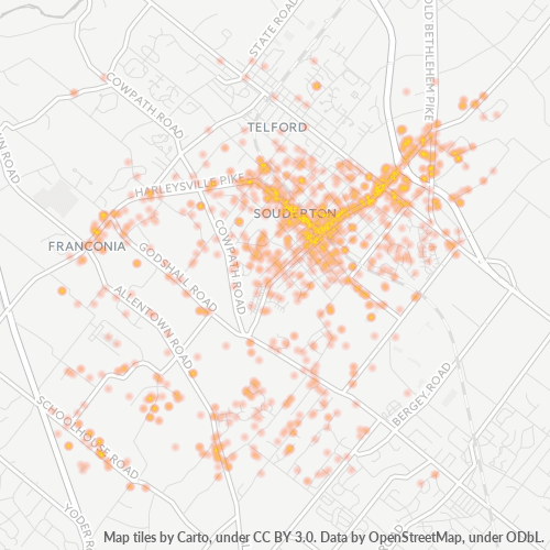 18964 Business Heat Map 18964 Business Heat Map