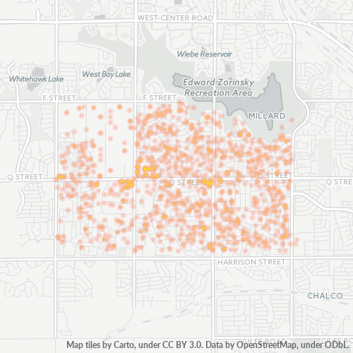 Business Concentration in Zip Code 68135.