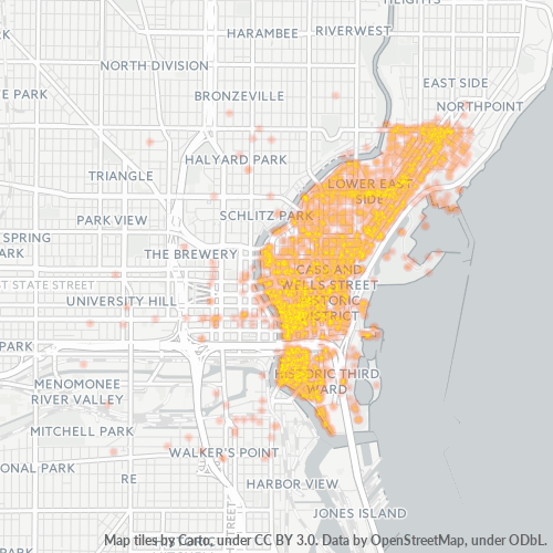 53202 Business Heat Map 53202 Business Heat Map
