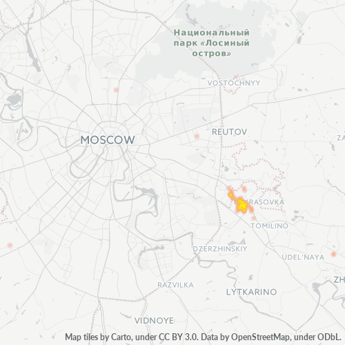 Карта осадков пушкинские