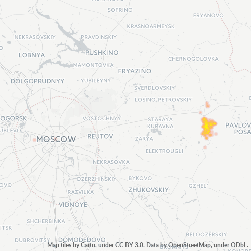 Карта осадков в софрино