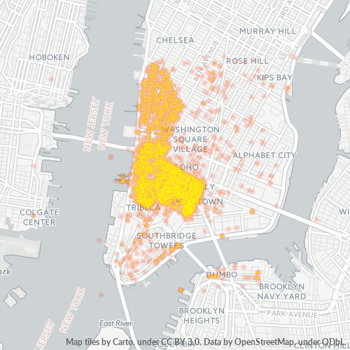 10013 Business Heat Map