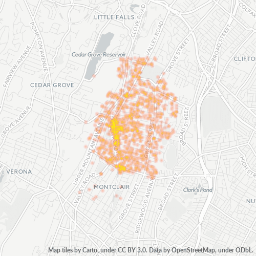 07043 Business Heat Map