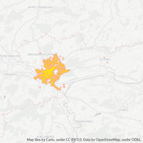 9500 Mappa di calore dell'azienda 9500 Mappa di calore dell'azienda