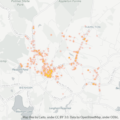 01982 Business Heat Map 01982 Business Heat Map