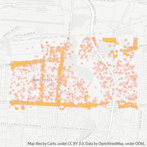 43213 แผนที่ความร้อนธุรกิจ 43213 แผนที่ความร้อนธุรกิจ