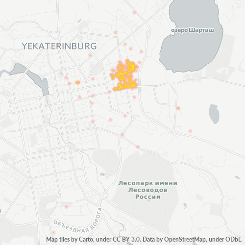 Калиновский лесопарк екатеринбург карта