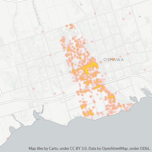 Oshawa Postal Code Map Postal Code L1J - Oshawa, Ontario - Cybo