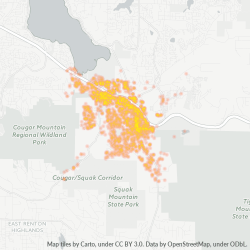 98027 Business Heat Map 98027 Business Heat Map