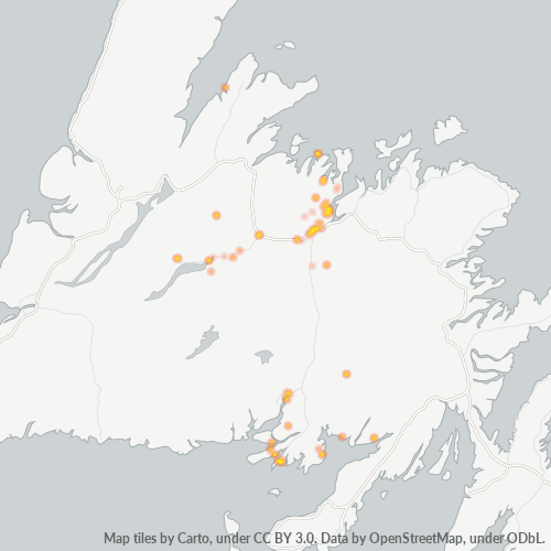 Postal Code A0H - Newfoundland and Labrador - Cybo