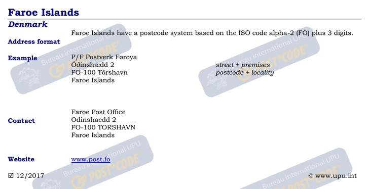 Postal Codes formatting