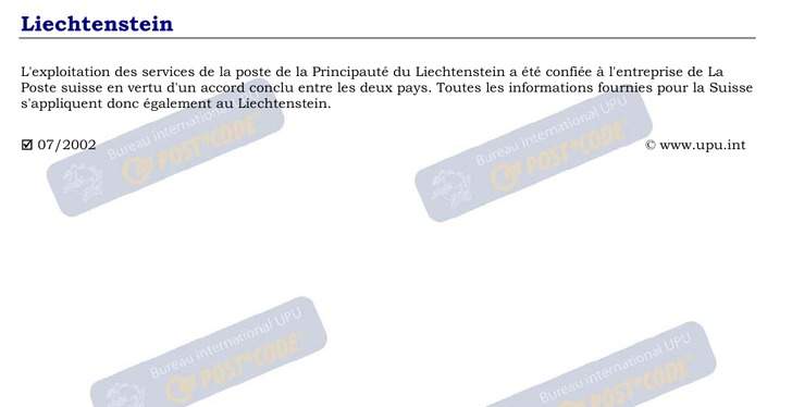 Codes Postaux formatting